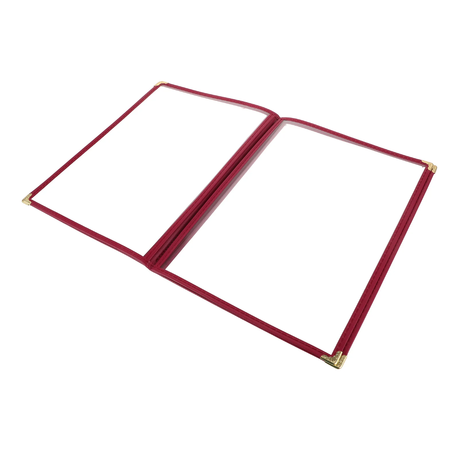 Restaurant Menu Cover A4 4 Page Transparent Views Durable Page Holder Vibrant Color for Bars Cafes Restaurant Menu Covers