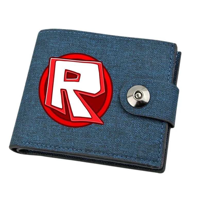 

Roblox Wallet Coin Purse Cartoon Game Anime Figure Print Children Wallet Card Holder Coin Storage Short Paragraph Bag Kid Gift