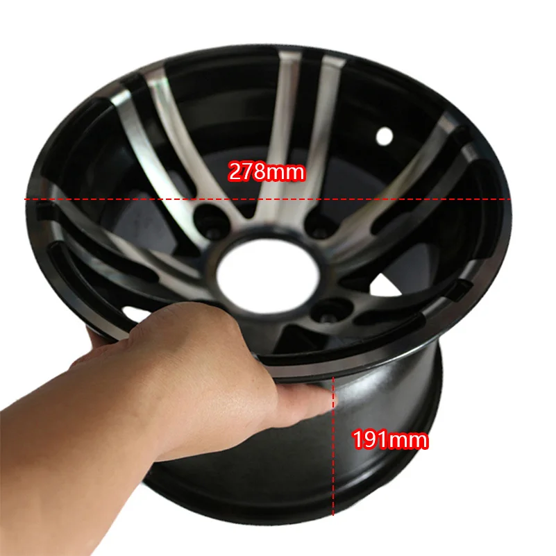 10-inch Aluminum Alloy Front and Rear Wheels for Four-wheel Vehicles, ATV, Go-karts, 10-inch Tires22/20X10-10 23/21X7-10