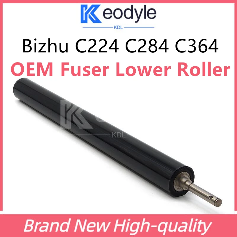 OEM Fuser Lower Sleeved Roller For Bizhub C224 C284 C364 284e 364e C368 C458 C258 C308 Lower Pressure Roller copier spare parts