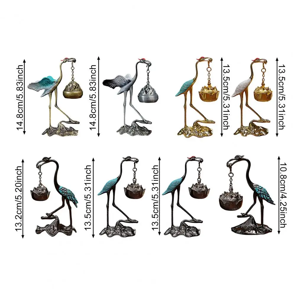 Lotus Bird Incense Burner Aromatherapy Diffuser Vintage Hanging Incense Burner for Home Office Bedroom Yoga Room Air Freshener﻿