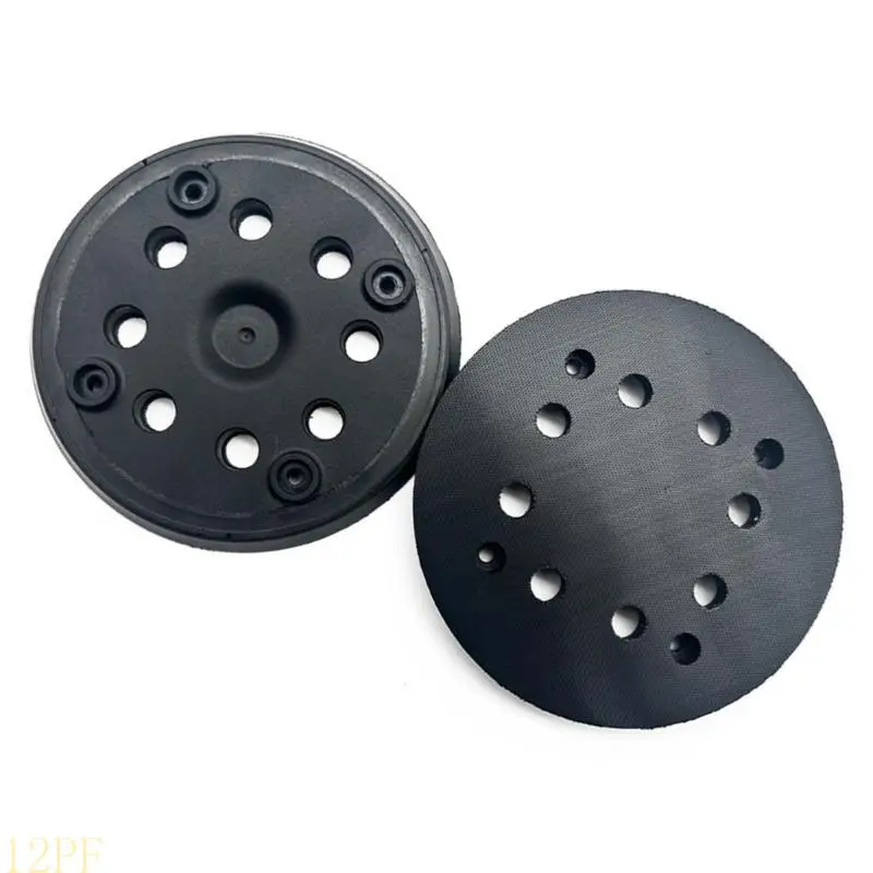 12PF 2Pcs 8 Holes and 4 Eye Sanding Plate Adhesive Plate Flocking Grinding Disc Sanding Backing Plates Polishing Disc