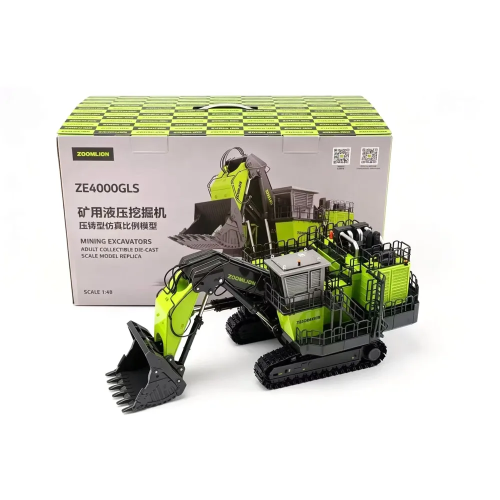 Zoomlion 1:48 Scale ZE4000GLS Mining Excavator DieCast Gift Toy Collectible Model Static Display