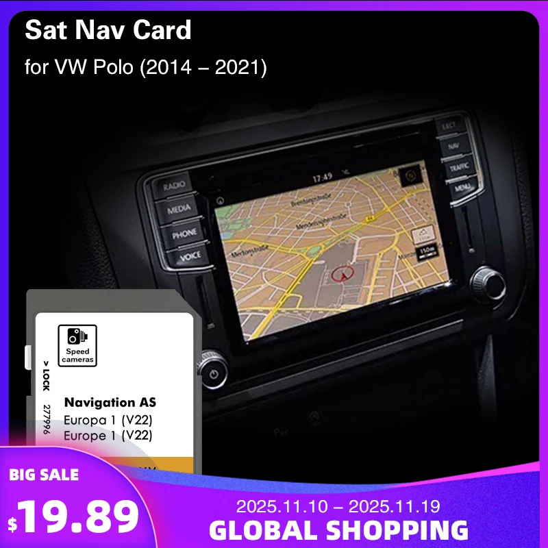 

for VW Polo Since 2015 32GB Map Navi SD Memory Card EU UK Norway Italy Car Sat Nav