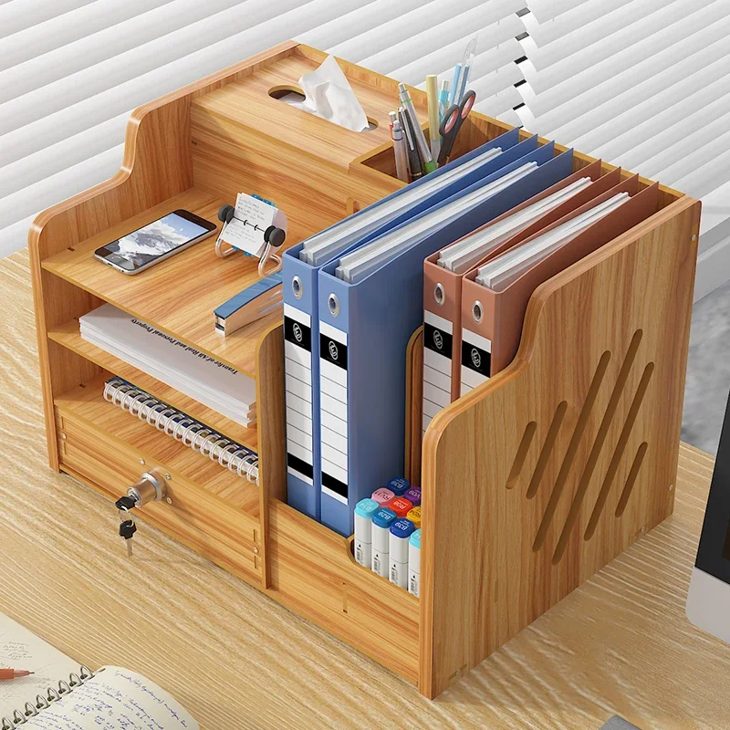 *& forOffice Desk File Organiser Box Drawer Stationery Office Workstation Extension Desk Shelf