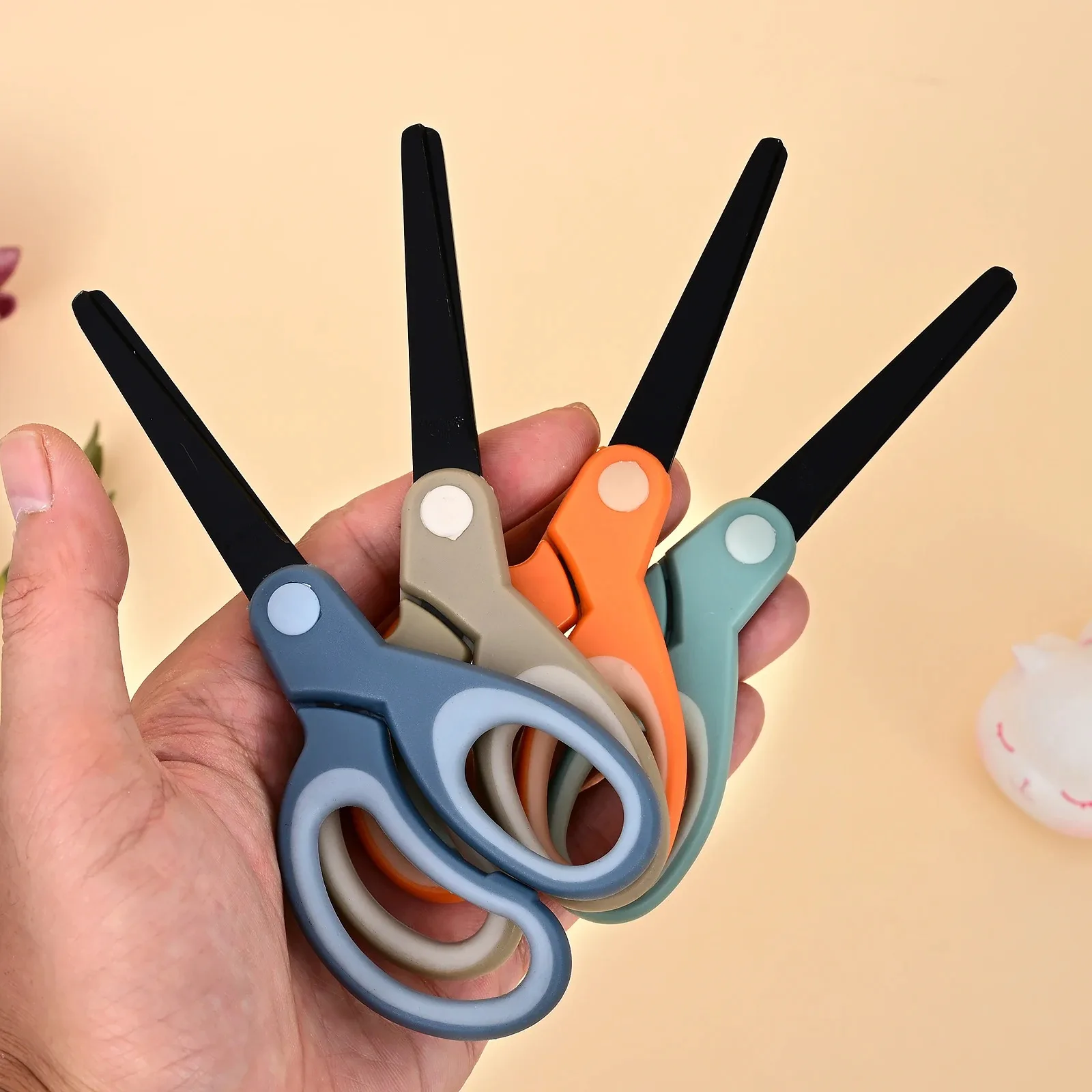 145 مللي متر سبائك الفولاذ المقاوم للصدأ مكافحة عصا مقص القرطاسية مكتب طالب DIY بها بنفسك اليد الحرفية أداة المدرسة لوازم مقص لطيف #1