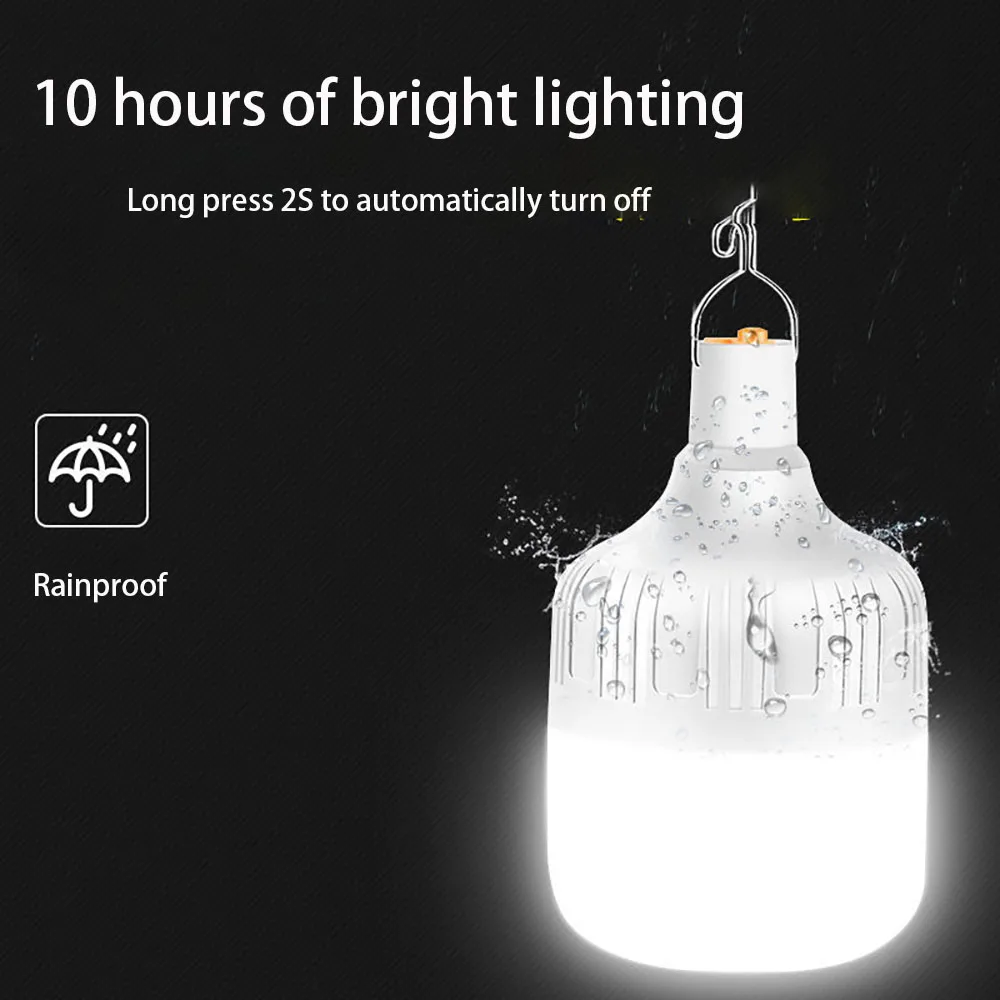 Portable Led Lights Camping Light Rechargeable Camping Lantern Emergency Light Tente Familiale Fishing Flashlight Camping Bulb