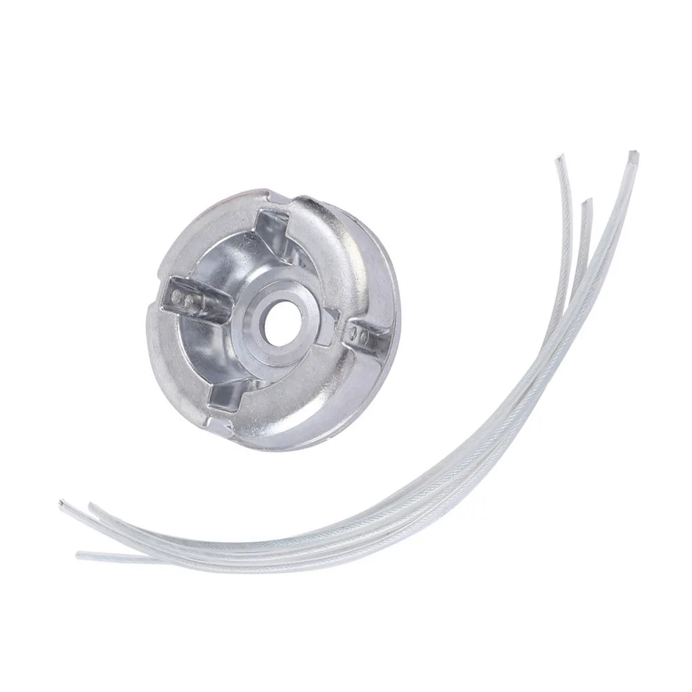 Lawn Mower Head With Nylon Steel Line For Grass Trimming Cutting Garden Yard Maintenance Replacement Parts Accessories