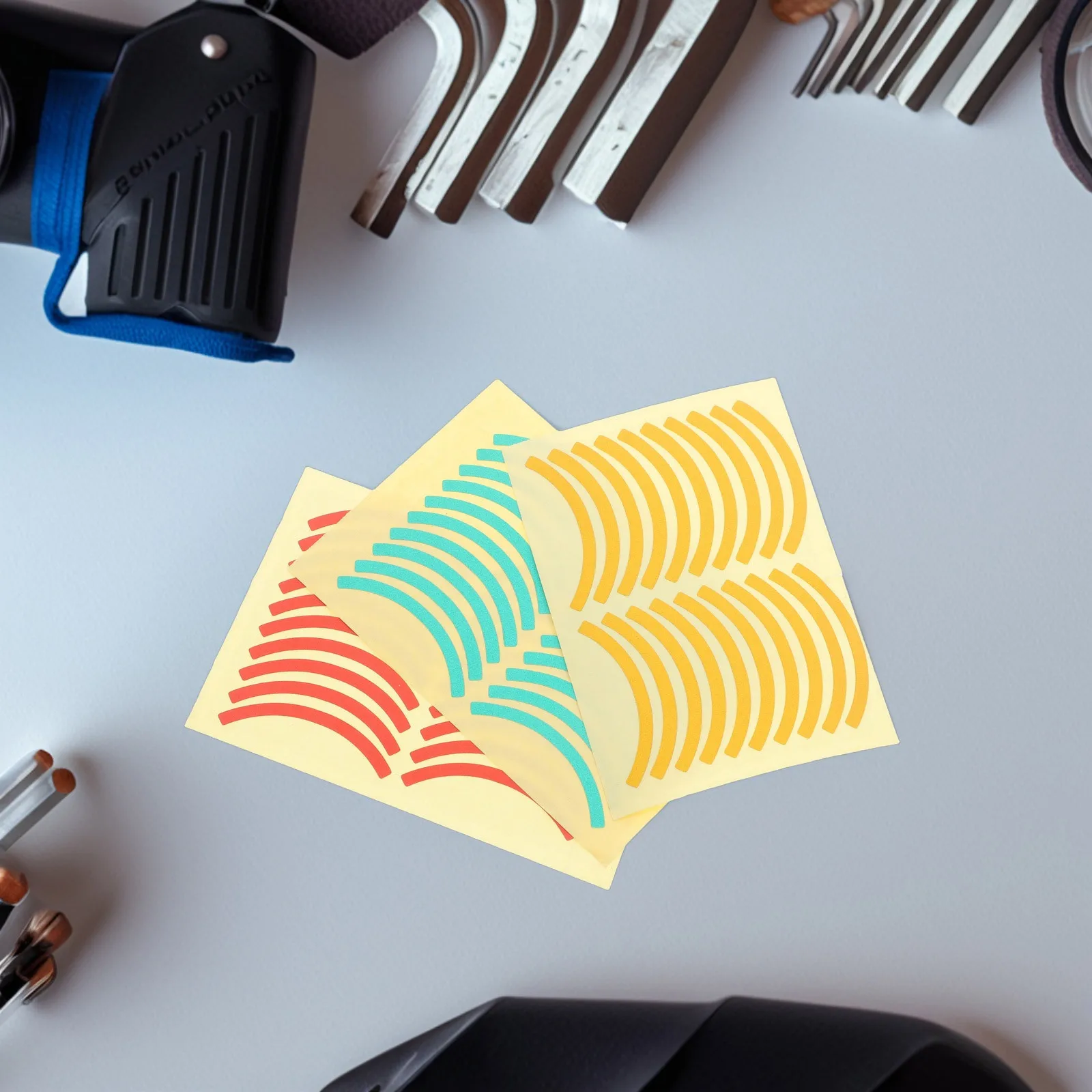 

60pcs Pressure Gauge Identification Label Sticker Durable Polystyrene Adhesive For Air Pressure Meter Range Display Decal