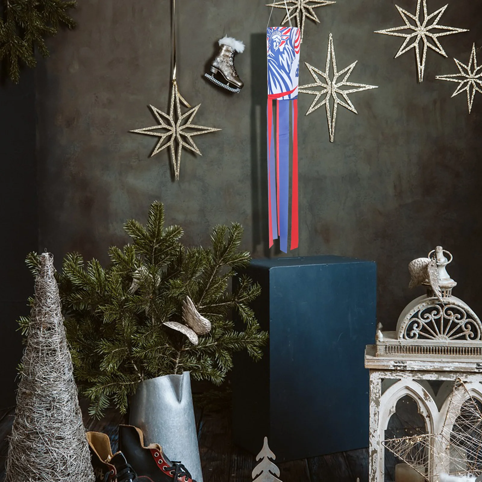 

American Us Flag Windsock Patriotic Outdoor Hanging Decor Garden 4Th July Independence Day Memorial Day Usa Celebration