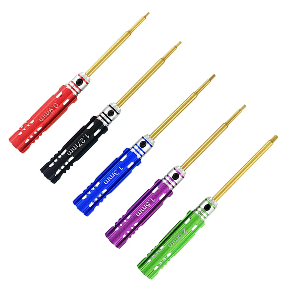 Mini 0.9mm 1.27mm 1.3mm 1.5mm 2.0mm Hex Screw Driver Set HSS Hexagon Screwdriver Used For RC Crawler Durables Tool Accessories