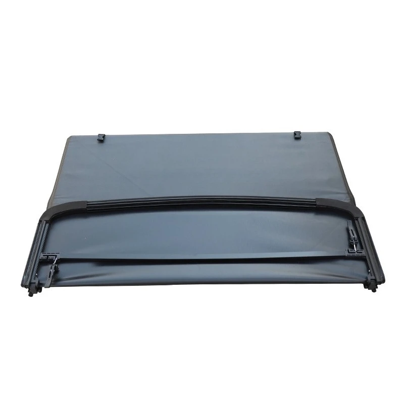 Pickup soft three-fold flat cover pickup truck modified rear box cover anti-defense