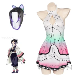 Demon Insect Hashira Shinobu Kocho Cosplay Dress Costume Swimming Original Doujin Swimwear Slaye Anime Comic Party Suit Women