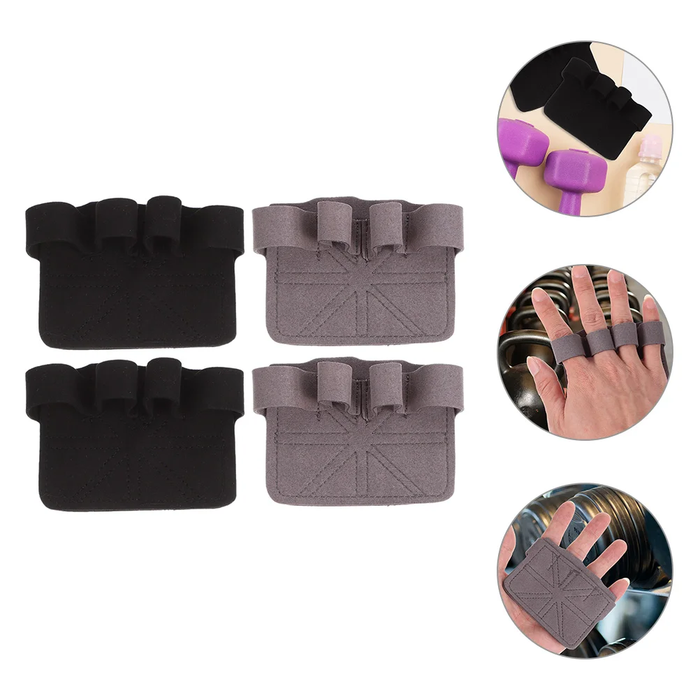 

2 Pairs Palm Protector Gym Gloves Weight Lifting for Men Sports Non-slip Pull up Barbell Pads