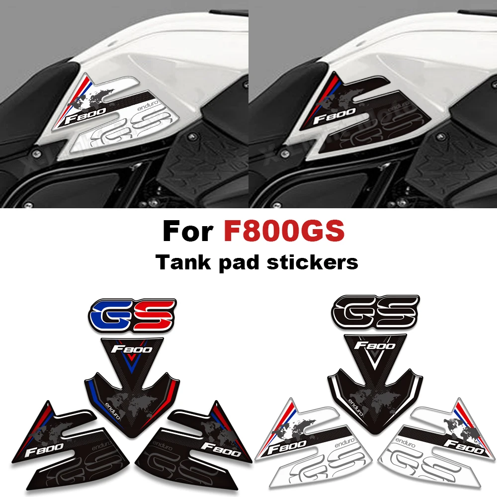 

3D resin Motorcycle Tank pad Grips stickers protection decals For BMW F800GS F800 F 800 GS GSA ADV ADVENTURE