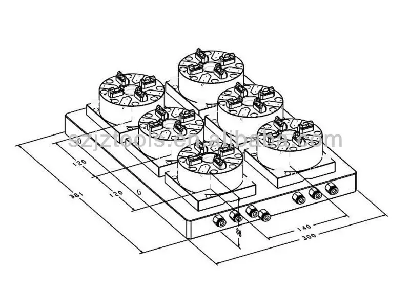 A-ONEITS system automatic 6 fold CNC quick change chuck 3A-100926