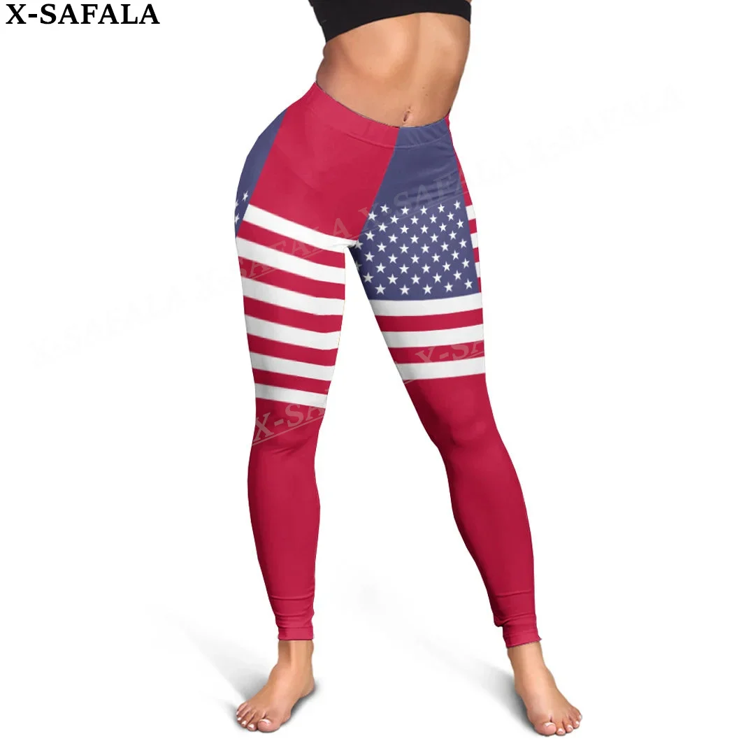 

United States Of America Coat Of Arms Leggings 3D Print Women Yoga Girl Stretch GYM Slim High Waist Legging Summer Sports-1