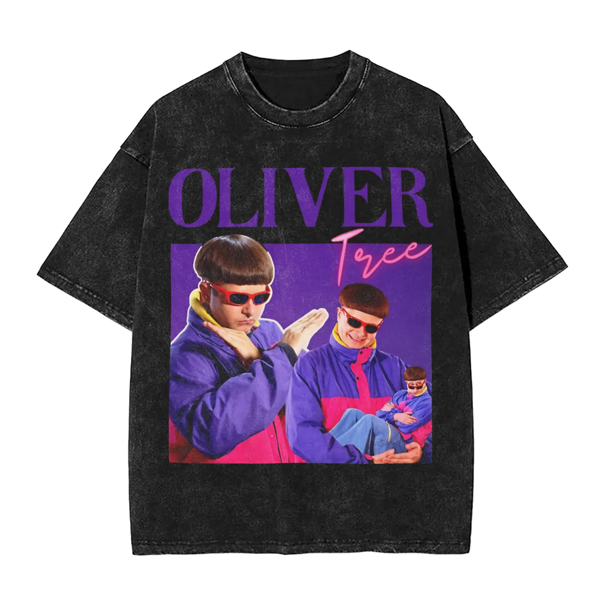Olivers Trees Rest In Peace 1993 to 2026 Memorial Vintage Washed T-Shirt Unisex Cotton Tops Shirts Harajuku  O-neck Short Sleeve