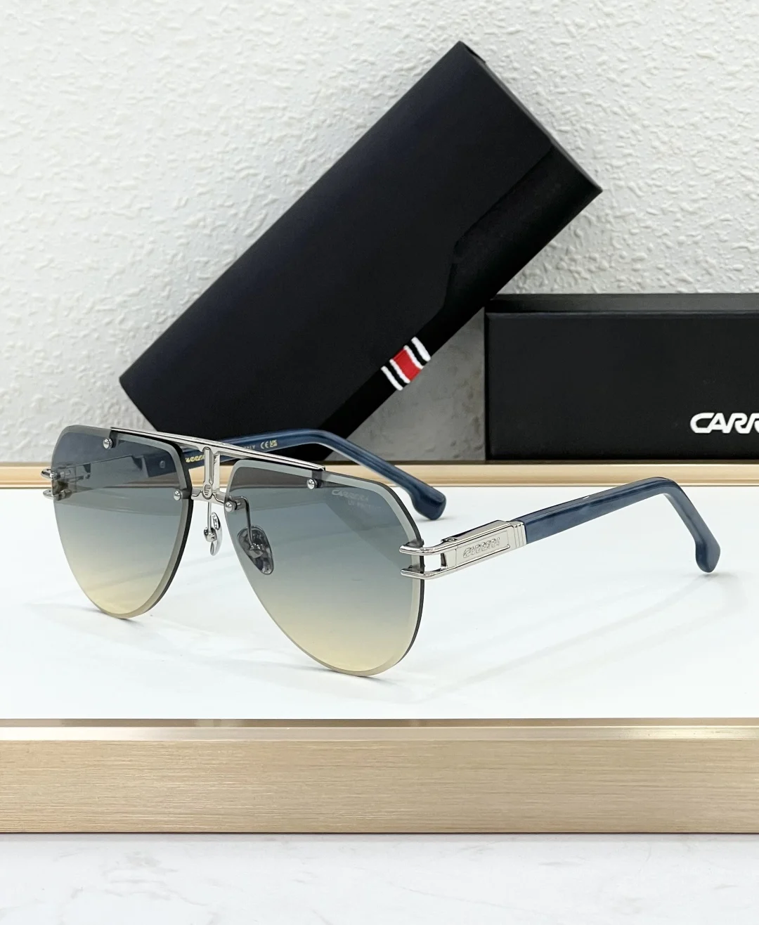 Carrera جودة عالية جسر مزدوج خمر أزياء الرجال النساء سبيكة النظارات الإطار القيادة السفر الفاخرة العلامة التجارية تصميم نظارات شمسية