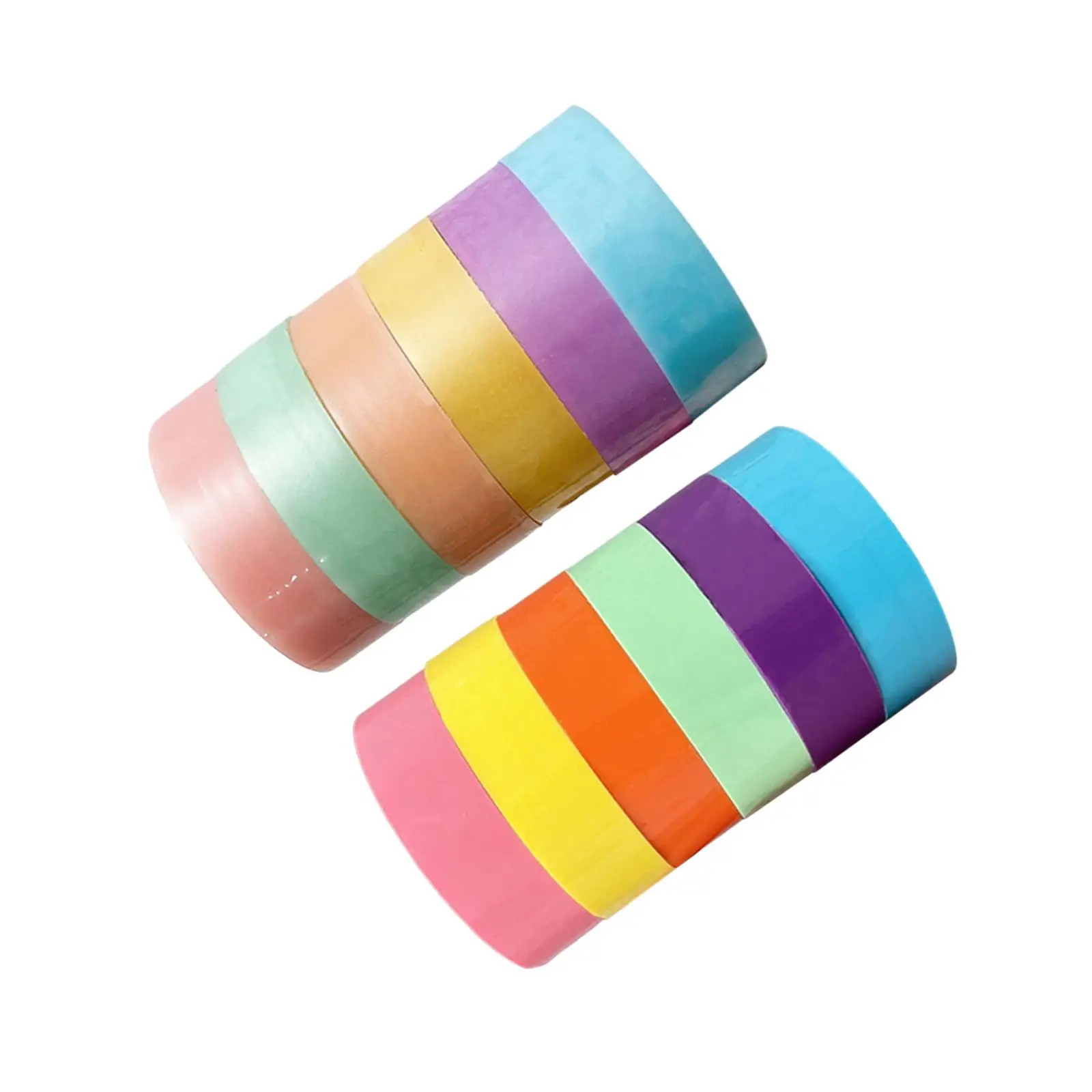 12 Pieces Sticky Ball Rolling Tapes Color Ball Tape DIY Making Ball Funny Sticky Tape Educational Toys