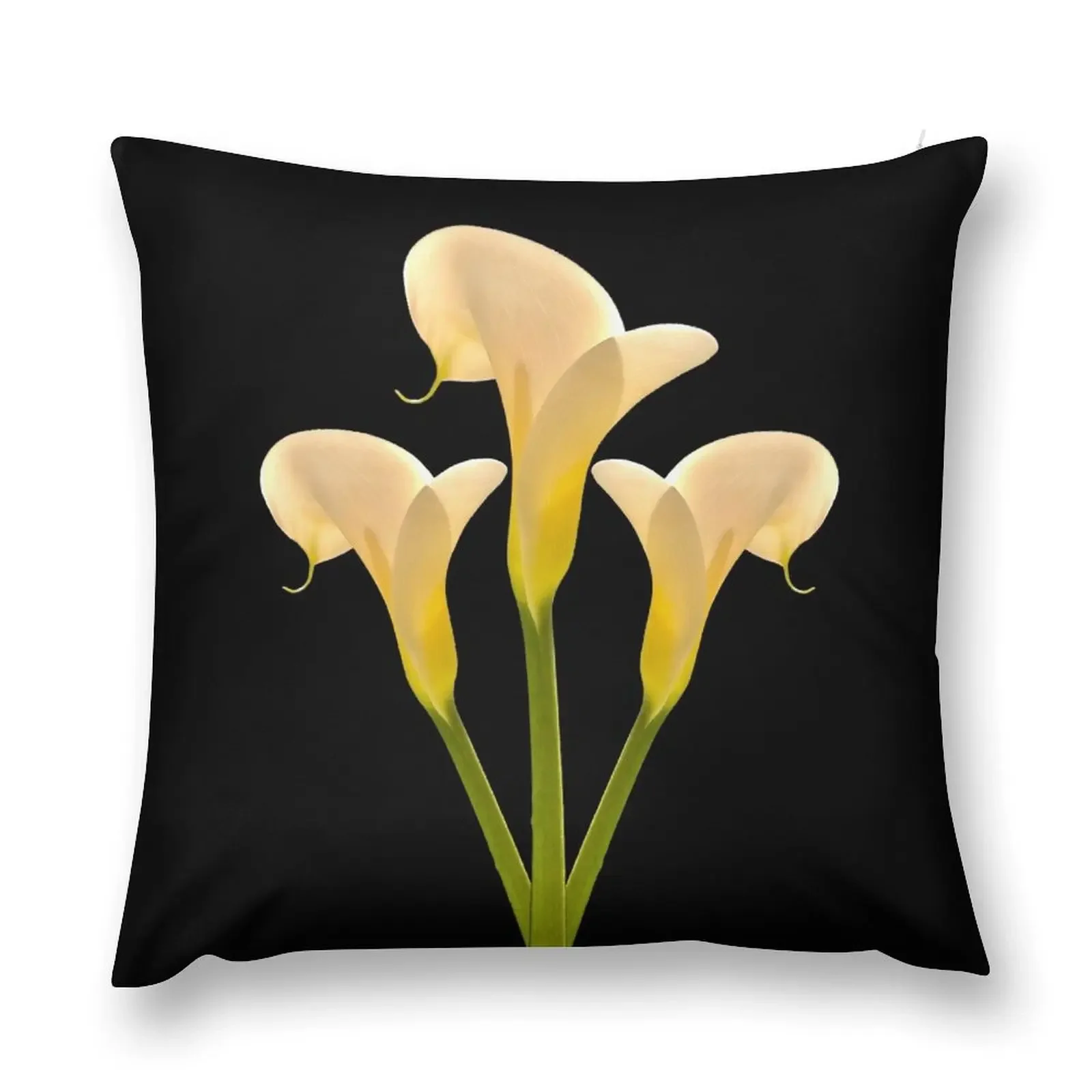 White calla lilies flower bouquet Throw Pillow Throw Pillow Christmas Pillow Sofa Cushions