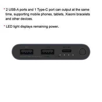 Powerbanka Xiaomi 10000mAh 22,5W, 3 porty, rychlé nabíjení USB-C, hliníková slitina, podpora režimu nízkého proudu, pro iPhone 16 15 14 13 10 nejlepší prodej Powerbanka Miniso 10000 mAh - №8