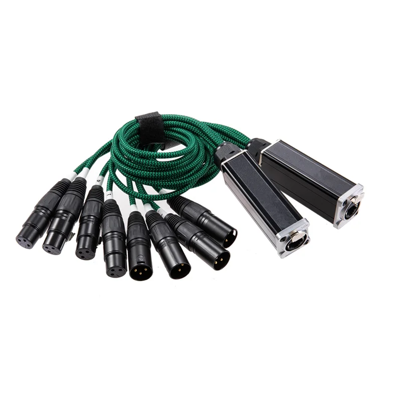 Excellent-1Pair 4 canali 3 pin XLR/DMX a Ethercon RJ45 Ethernet Extender DMX512 Estensore di segnale di rete 1 maschio + 1 femmina