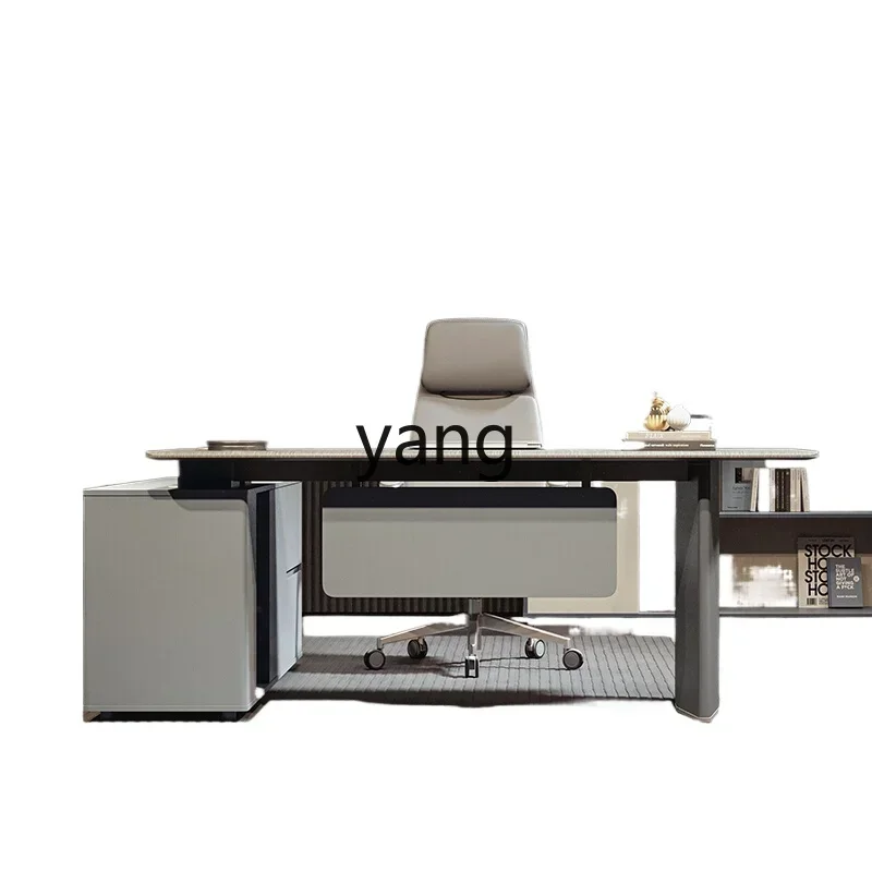 LTT desk light luxury high-end simple single manager table and chair set