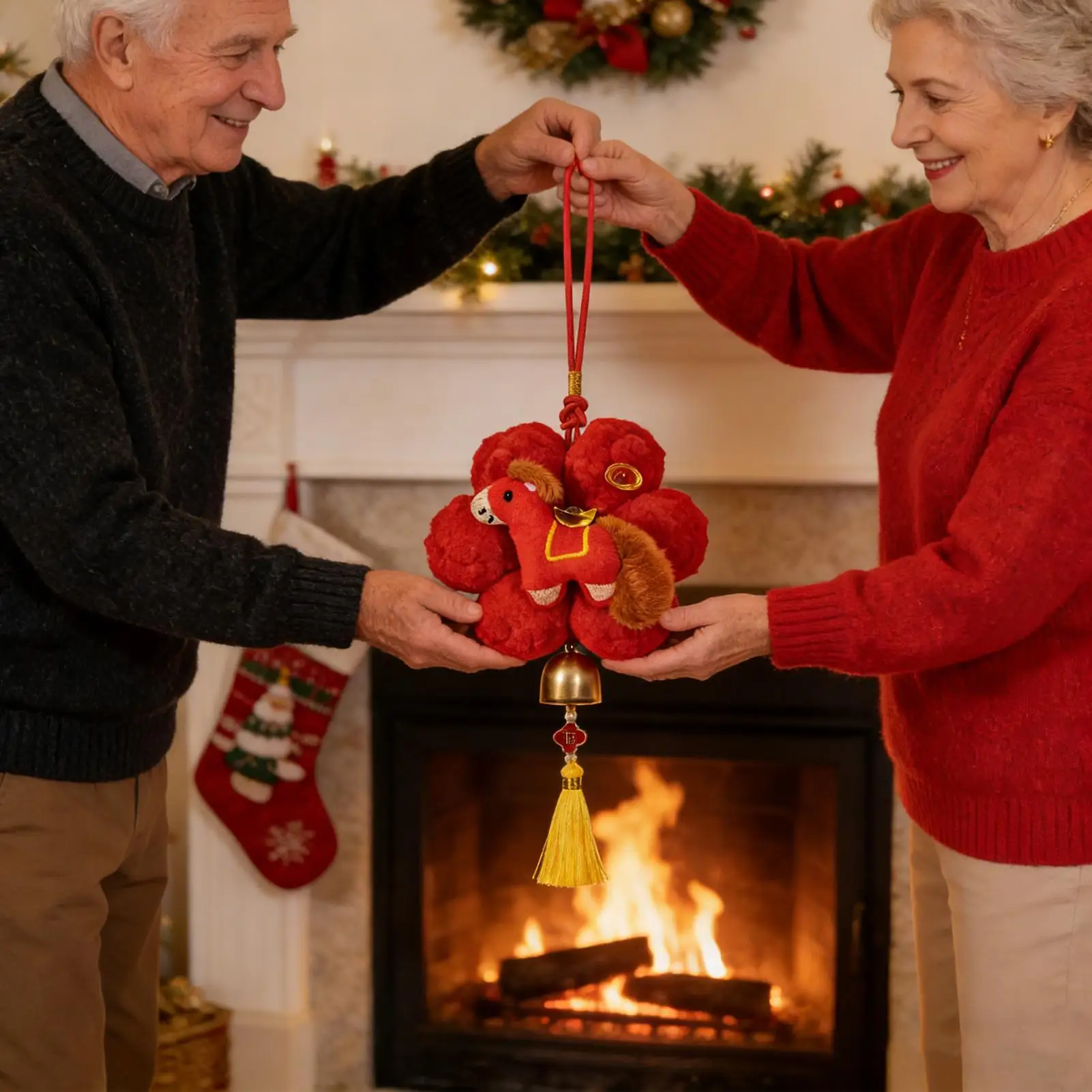 

Chinese Ornaments 2026 Horse Year Pendant Soft Hanger Window Tree Ornaments For Living Room Wall Bedroom Balcony Door Window