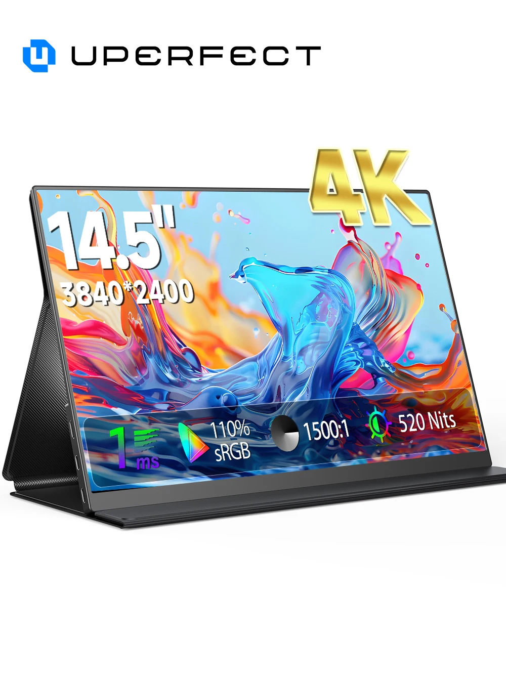 Pc Gaming Y Monitor - UPERFECT 14.5インチ 4K ポータブルモニター 60Hz 16:10