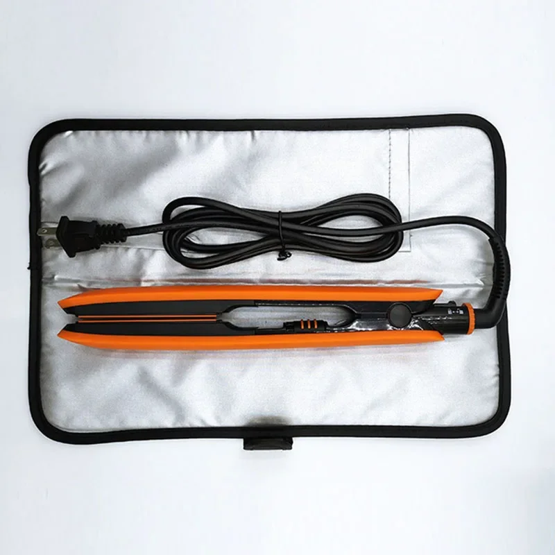 Heat Resistant Flat Iron Case Portable Hair Straightener Pouch Curling Iron Travel Cover Bag for Hair Straightener Flat Iron ﻿