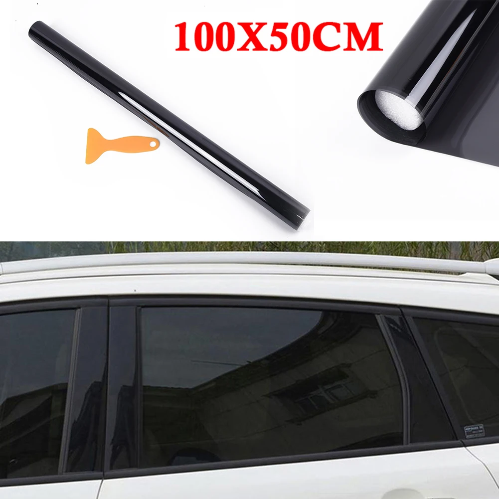 Van Boat Vehicle Auto Anti-Glare Car Anti-Fading Window Film PET Office Black Glass Shade 35% House Tint Decor