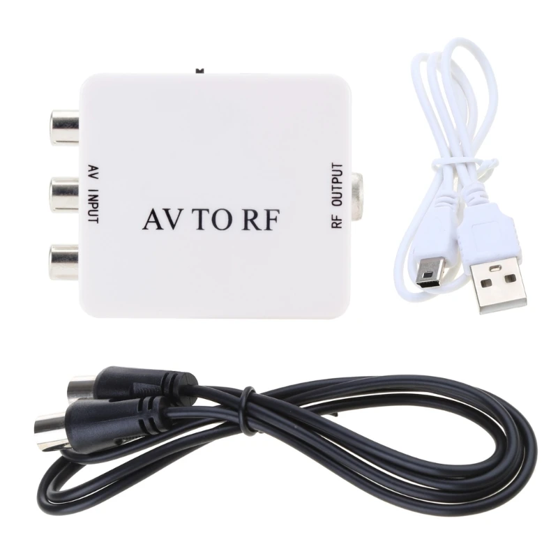 Conversor vídeo RCA para RF conversor adaptador CVBS para gravador vídeo