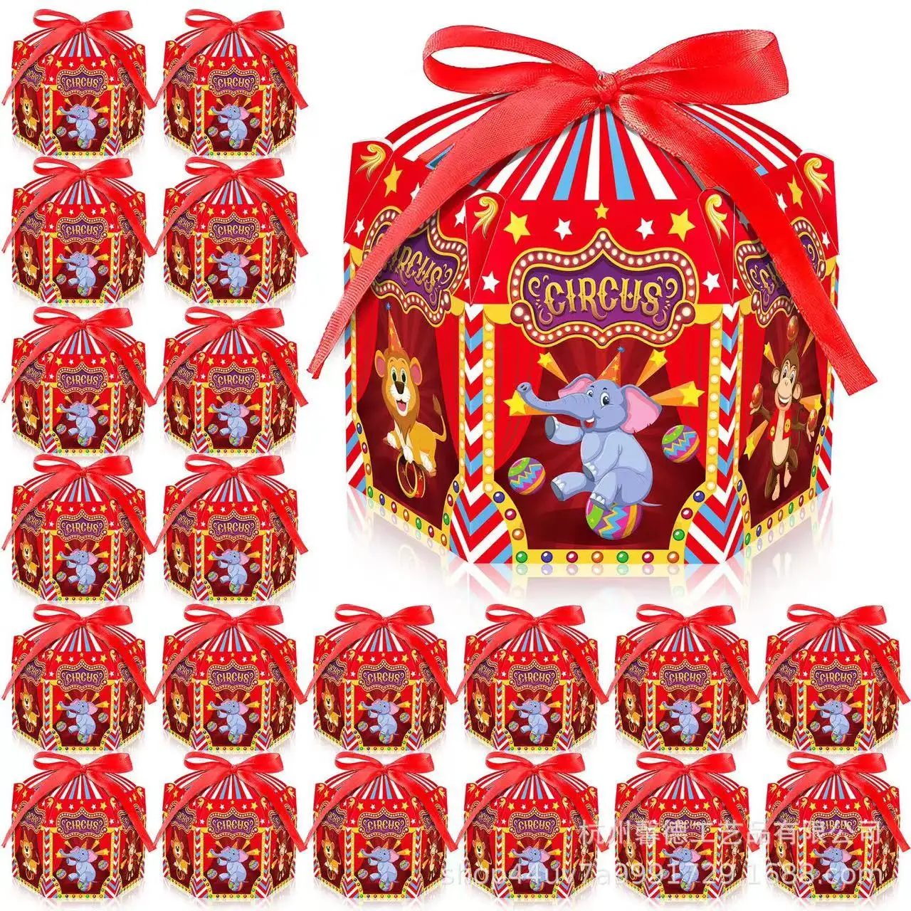 4/24Pcs Karneval Zirkus Thema Party DIY Candy Box Für Kinder Geburtstag Party Baby Dusche Dekoration Süßigkeiten Geschenk box Liefert – Detail 2