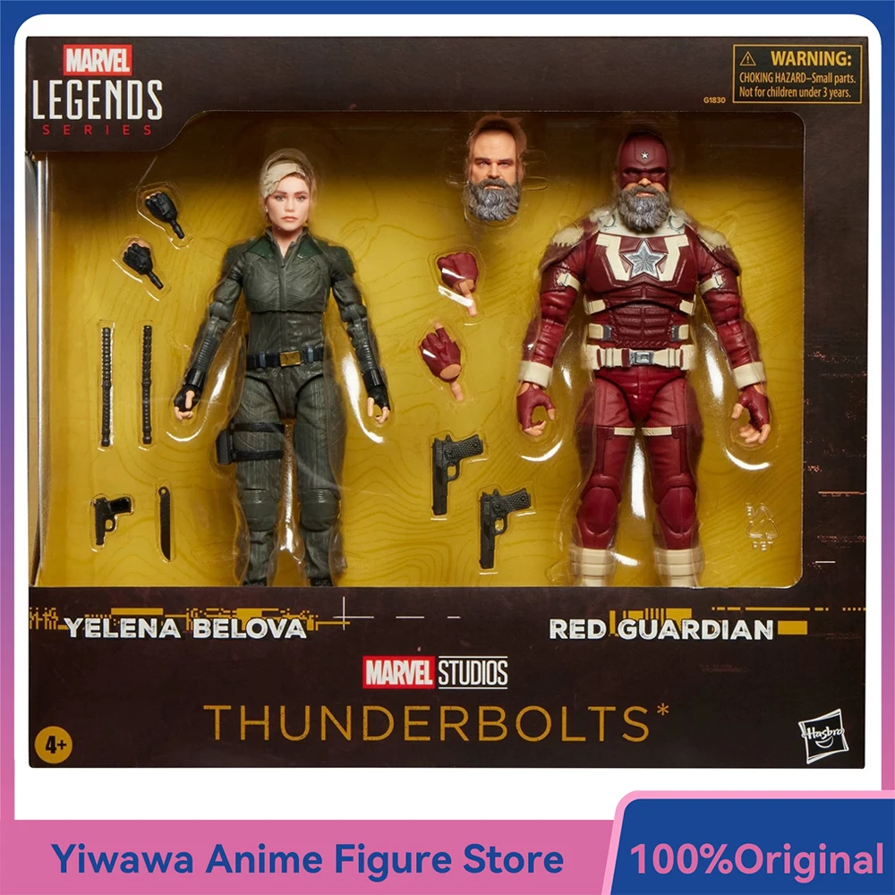 

В НАЛИЧИИ Hasbro Marvel Legends Series Yelena Belova and Red Guardian (THUNDERBOLTS*) 15 см, 2 шт., экшн-фигурка, модель игрушки
