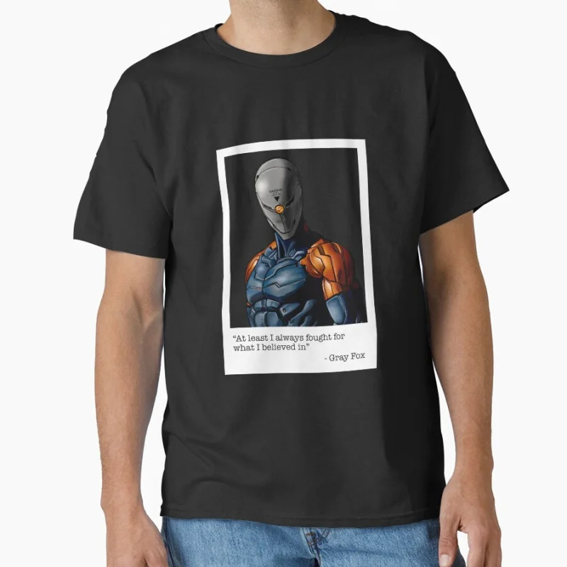 

Cyborg Ninja Gray Fox 1103 Metal Gear Solid Kojima production MGS Video game Gift T shirt Large size Tops Graphic Print Clothes