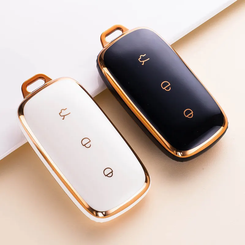 TPU Car Key Case Shell Fob Cover Keychain Accessories for Geely Galaxy EX5 E5 EMI Proton e.MAS 7 5 E8 Starry 8 Cityray L6 L7