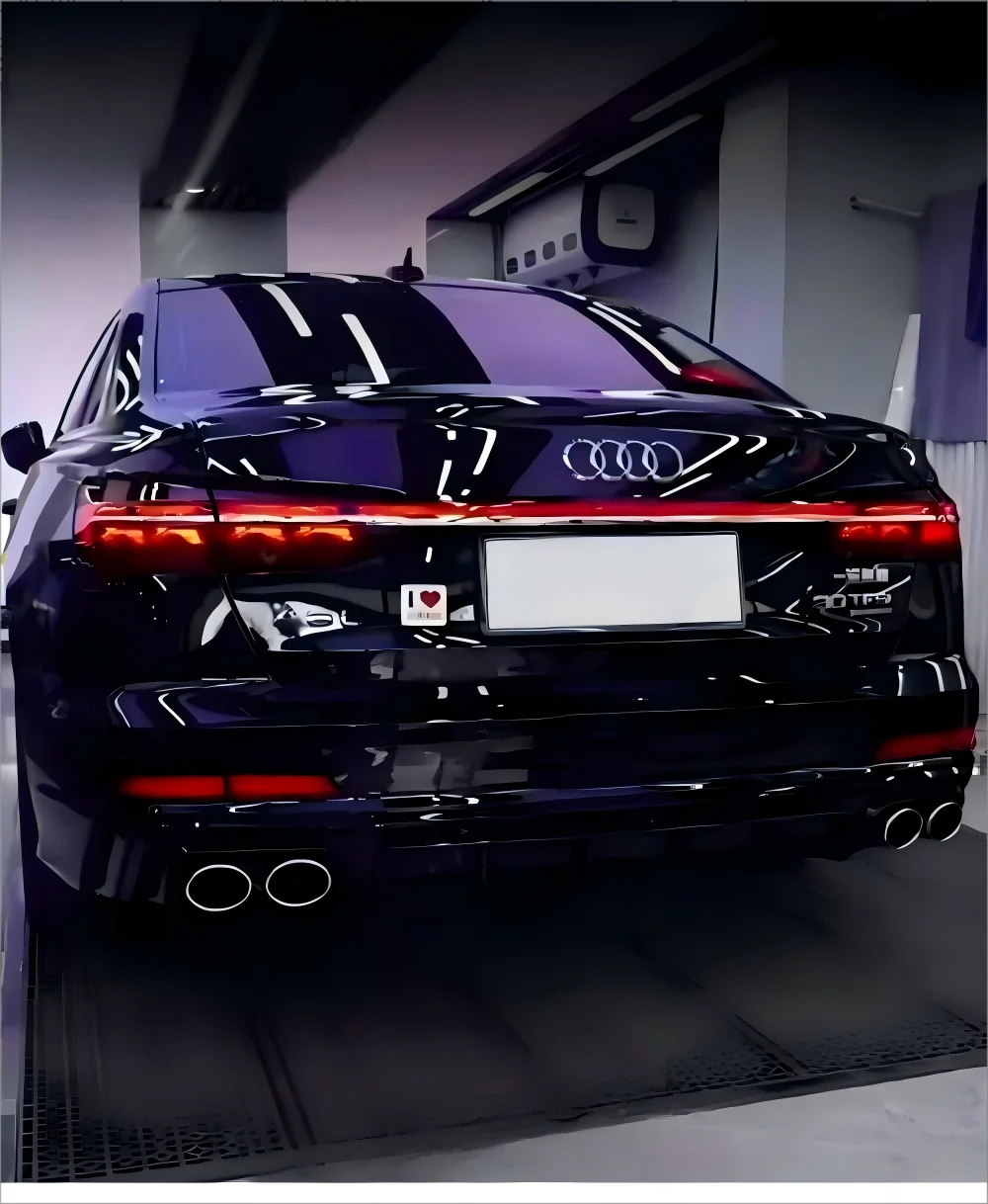 

LED through tail light assembly for Audi A6 2019-2023 modification Bosch version scanning running lights flowing light