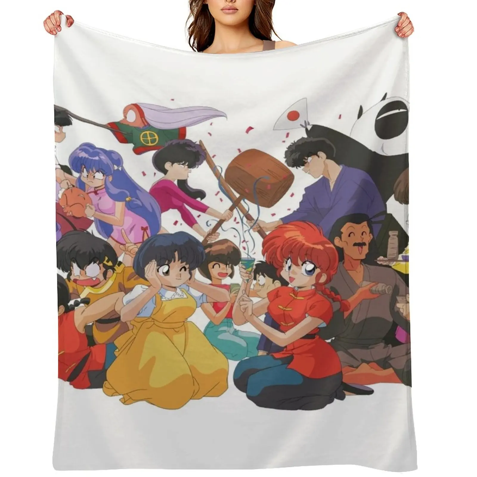 

Ranma Throw Blanket Sofas Flannel Bed linens Furrys Blankets