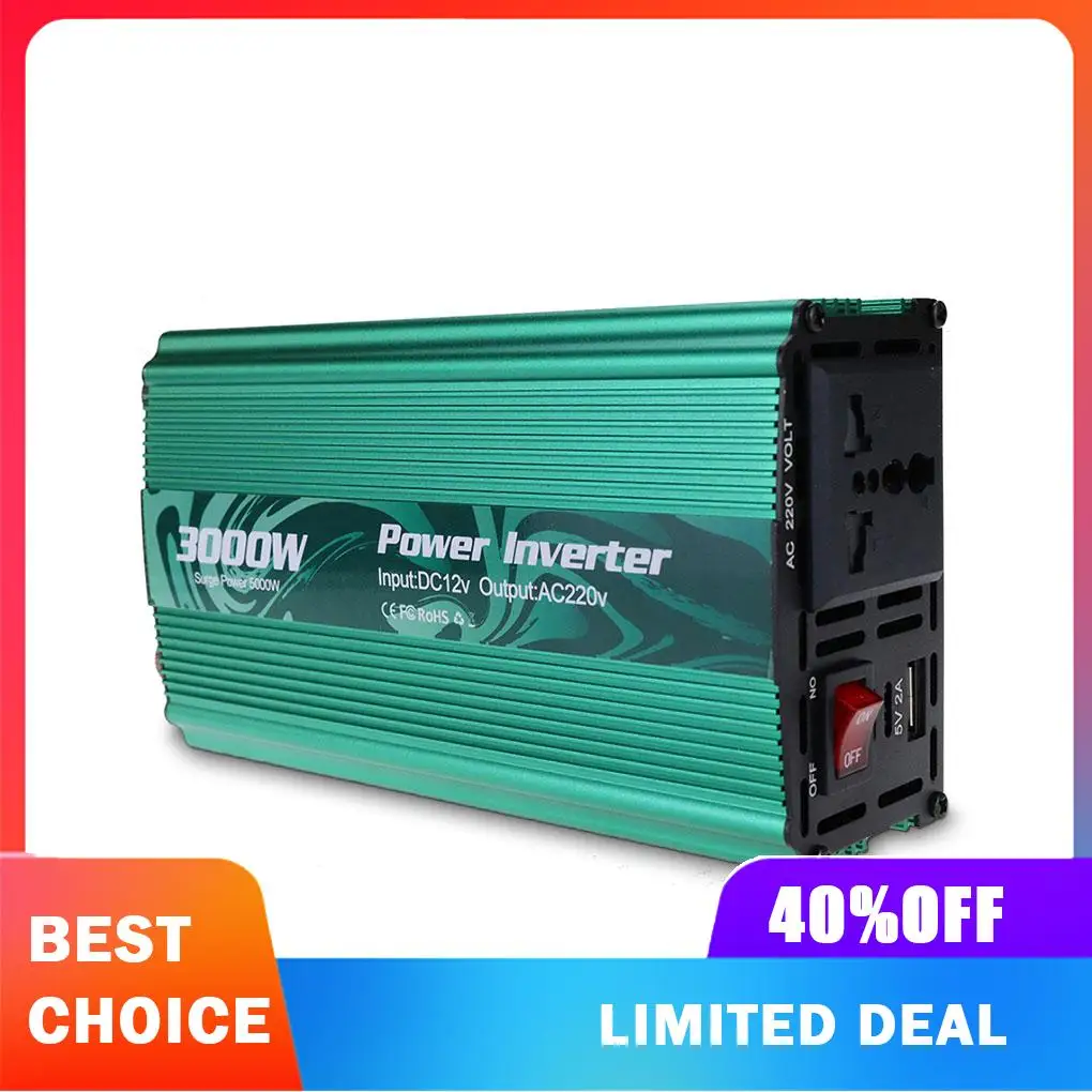 Automotive Inverter DC 12V to AC 220V Sine Wave Travelling Converter