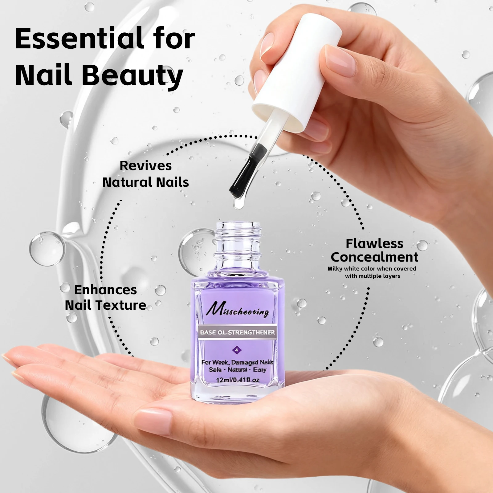 น้ำมันบำรุงเล็บสูตรเข้มข้น 12 มล. ใหม่ สำหรับการดูแลเล็บ ซ่อมแซมความเสียหาย บำรุงเล็บมือ อุปกรณ์ดูแลเล็บ น้ำมันบำรุงอเนกประสงค์