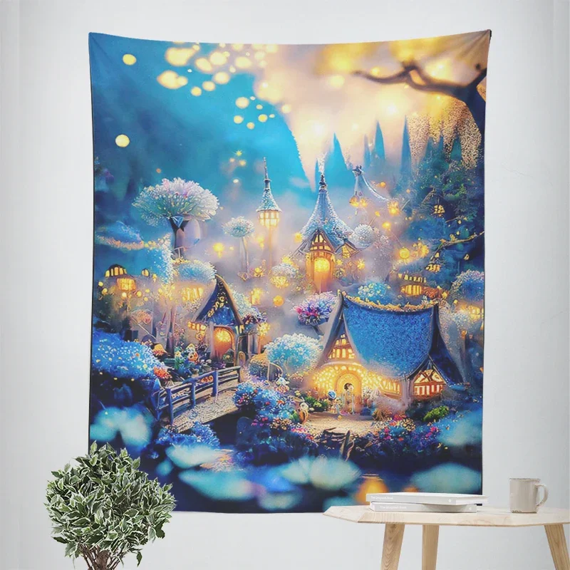 Home decorations Natural and Animal Styles room decor wall tapestry aesthetic bedroom aesthetic wall art large fabric tapestry