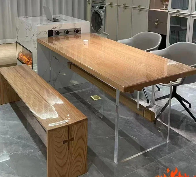 Personalização Rock Island Mesa De Jantar Separada, Mesa De Cozinha De Ilha Familiar Integrada, Pequeno Apartamento Minimalista, Mobília De Casa