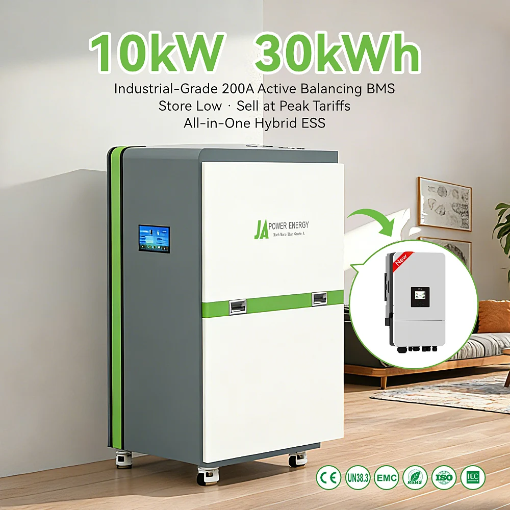 Inverter for Residential Electricity Saving and BackupJApower All in One 30kw Battery 10kW 30kWh Energy Storage System for Deye