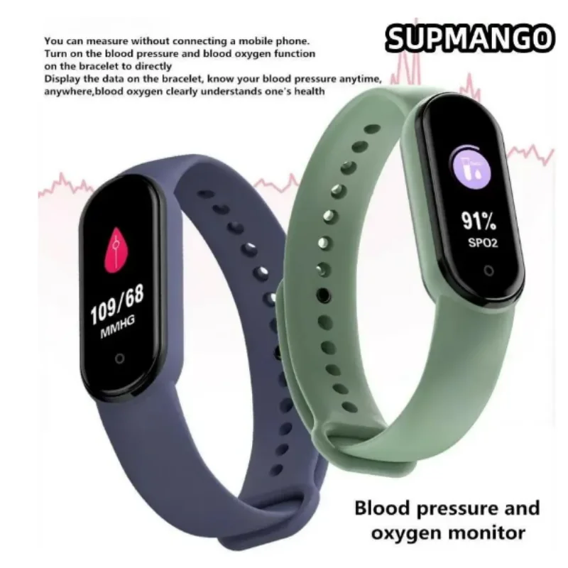 M5 Smart Watch Color Screen Step Counting Multi Sport Mode Message Reminder Photography Music Remote Control Smart Band