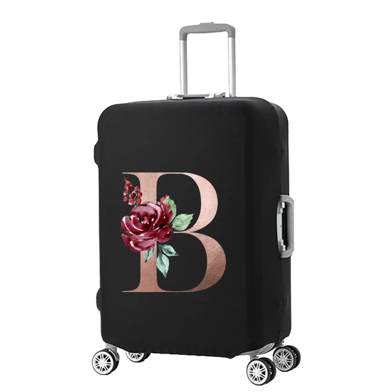 Luggage Cover Thick Elastic Luggage Protective Covers Print Wreath Series for 18-32 Inch Suitcase Covers Travel Accessories