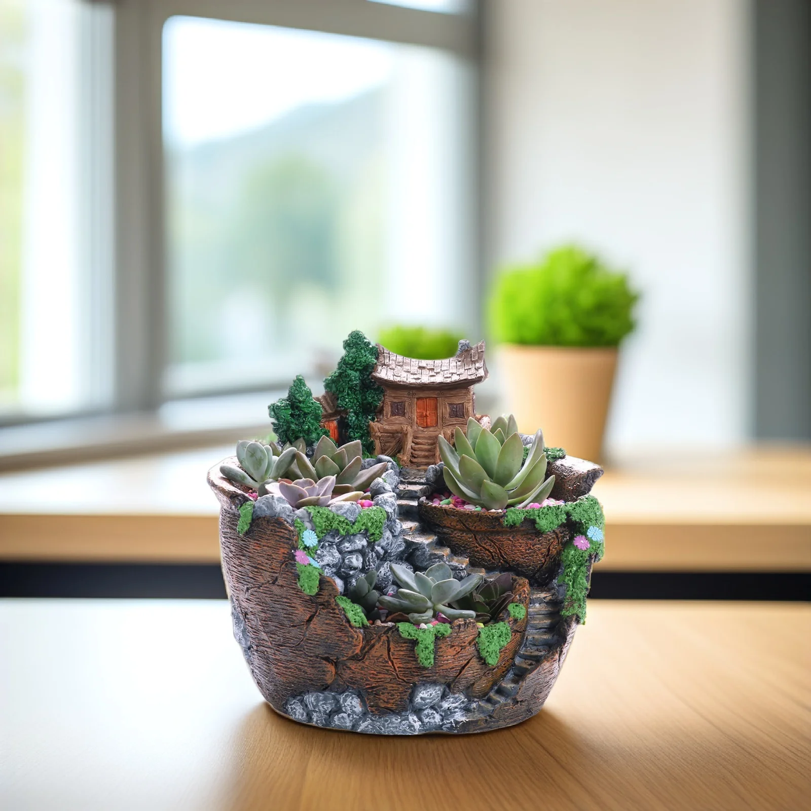 

Креативные сочные горшки, цветочные горшки из смолы, подвесной сад, декоративные для домашнего офиса, балкона, сада