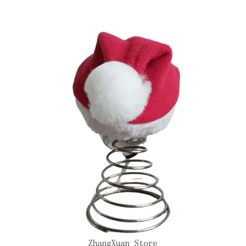 Totenkopf-Weihnachtsmannmütze-Ornament für Weihnachtsbaumspitze und Raumstil 3XUF – Detail 7