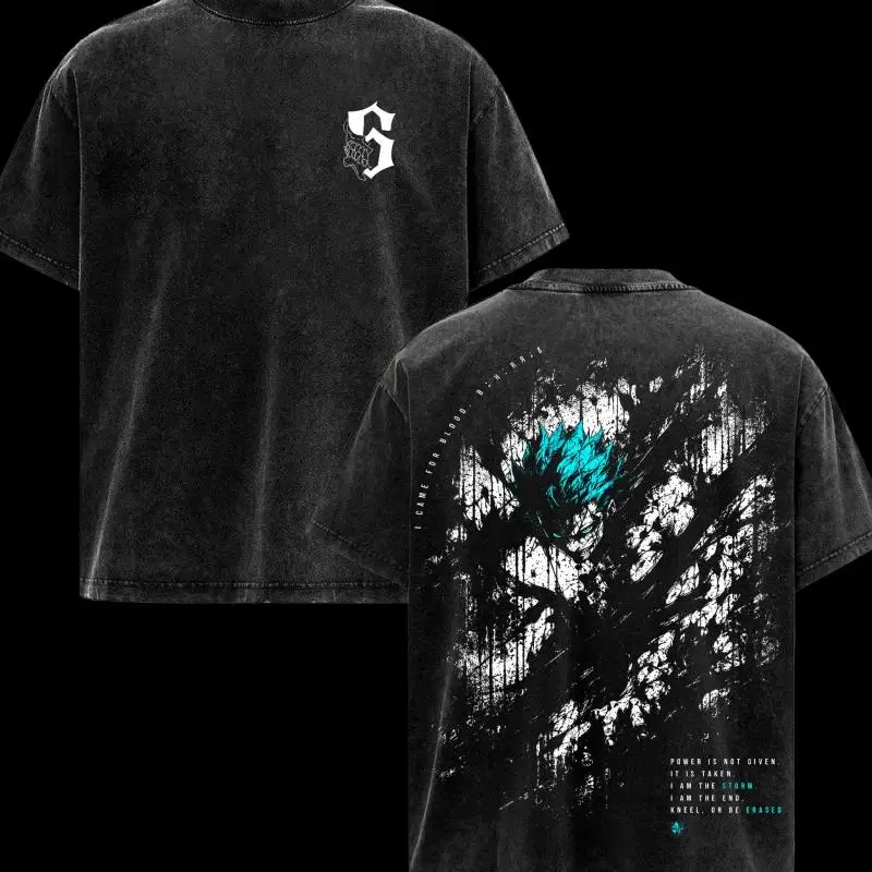 Ulquiorra Cifer BLEACH Clothing Men Women Short Sleeve Manga T-shirts Summer Washed T Shirt Casual Cotton Tee Harajuku Tshirt