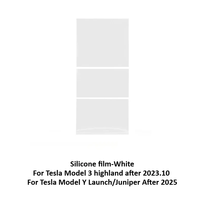 Schutzfolie für die zentrale Steuerung für Tesla Model 3/Model Y Juniper Silikon-Pad Elektrostatischer Panel-Aufkleber Dekor Auto-Zubehör – Detail 7